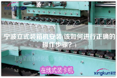 寧波立式裝箱機安裝(該如何進行正確的操作步驟?) 寧波立式裝箱機安裝(該如何進行正確的操作步驟?)